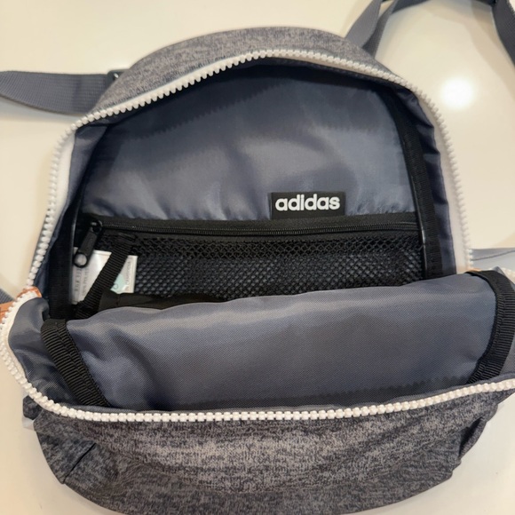 Adidas Charcoal Backpack with White Logo - Picture 3 of 4